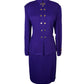 ST JOHN COLLECTION CONCORD PURPLE SKIRT SUIT NWT