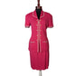 ST JOHN PINK SHORT SLEEVE SKIRT SUIT