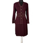 ST JOHN COLLECTION MAROON SKIRT SUIT