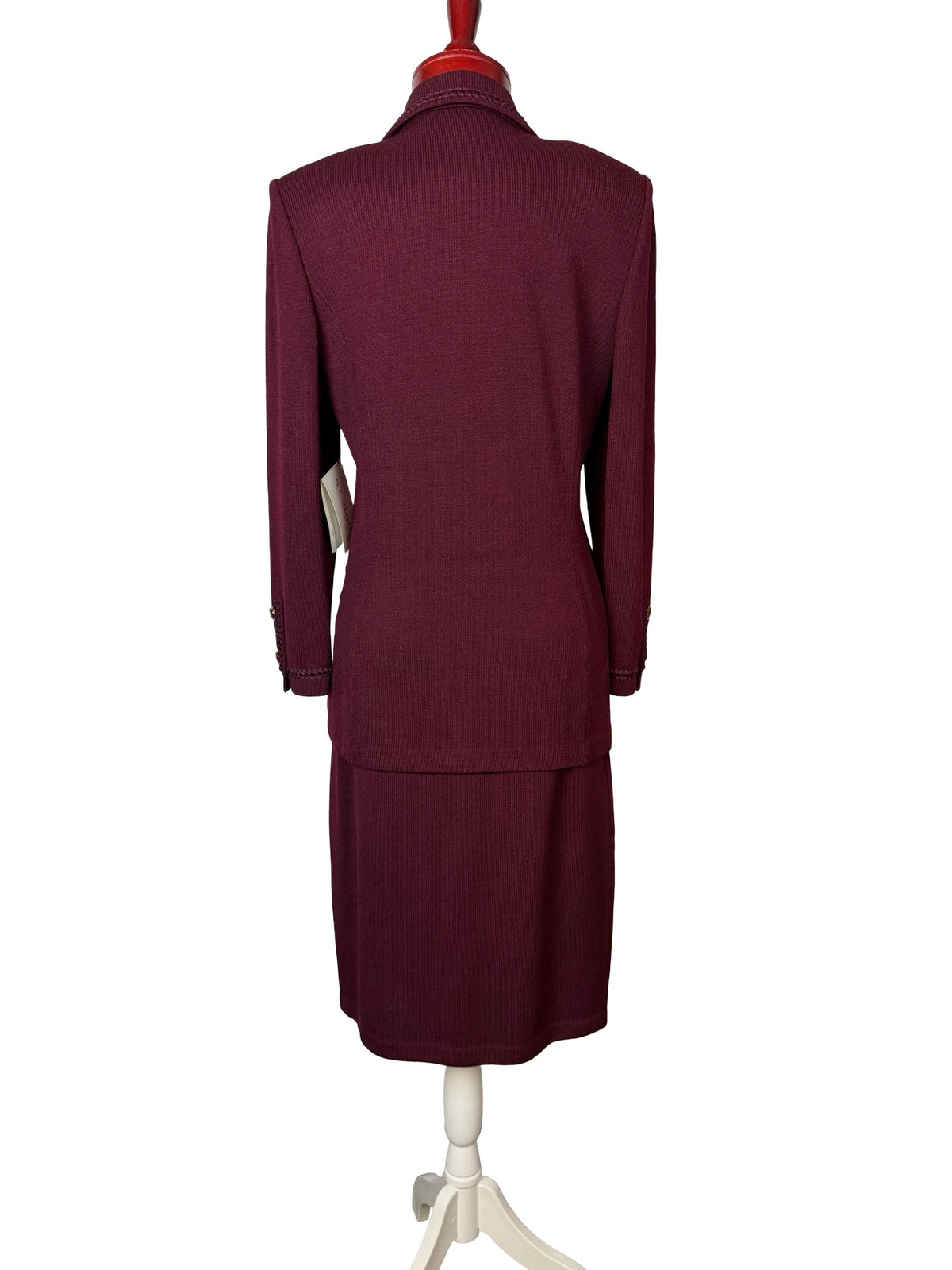 ST JOHN COLLECTION CABERNET SKIRT SUIT