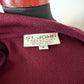 ST JOHN COLLECTION MAROON SKIRT SUIT