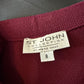 ST JOHN COLLECTION MAROON SKIRT SUIT