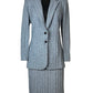 ST JOHN COLLECTION FRENCH BLUE SKIRT SUIT