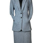 ST JOHN COLLECTION FRENCH BLUE SKIRT SUIT