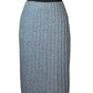 ST JOHN COLLECTION FRENCH BLUE SKIRT SUIT