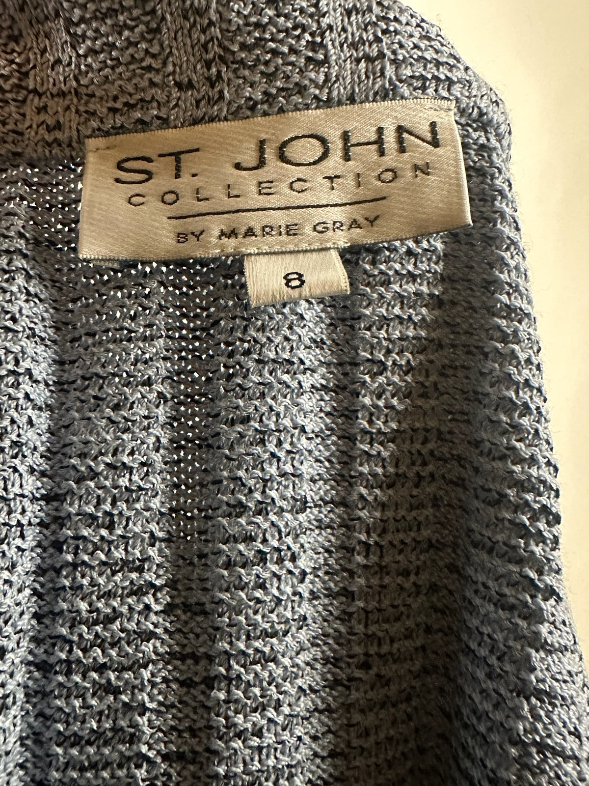 ST JOHN COLLECTION FRENCH BLUE SKIRT SUIT