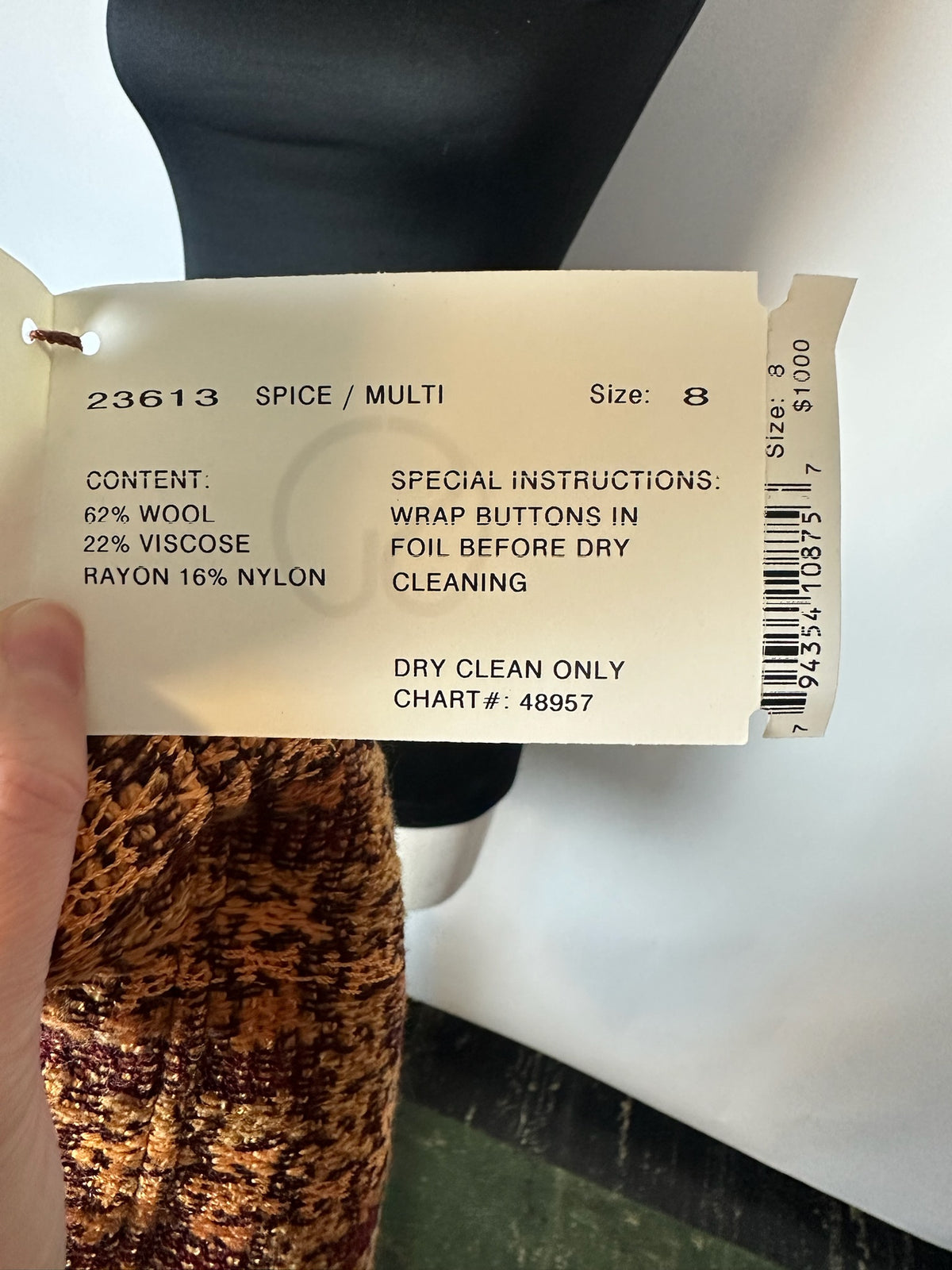 ST JOHN SPICE BROWN TWEED SKIRT SUIT