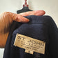 ST JOHN NAVY WITH GOLD TRIM SKIRT SUIT