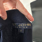 ST JOHN NAVY WITH GOLD TRIM SKIRT SUIT
