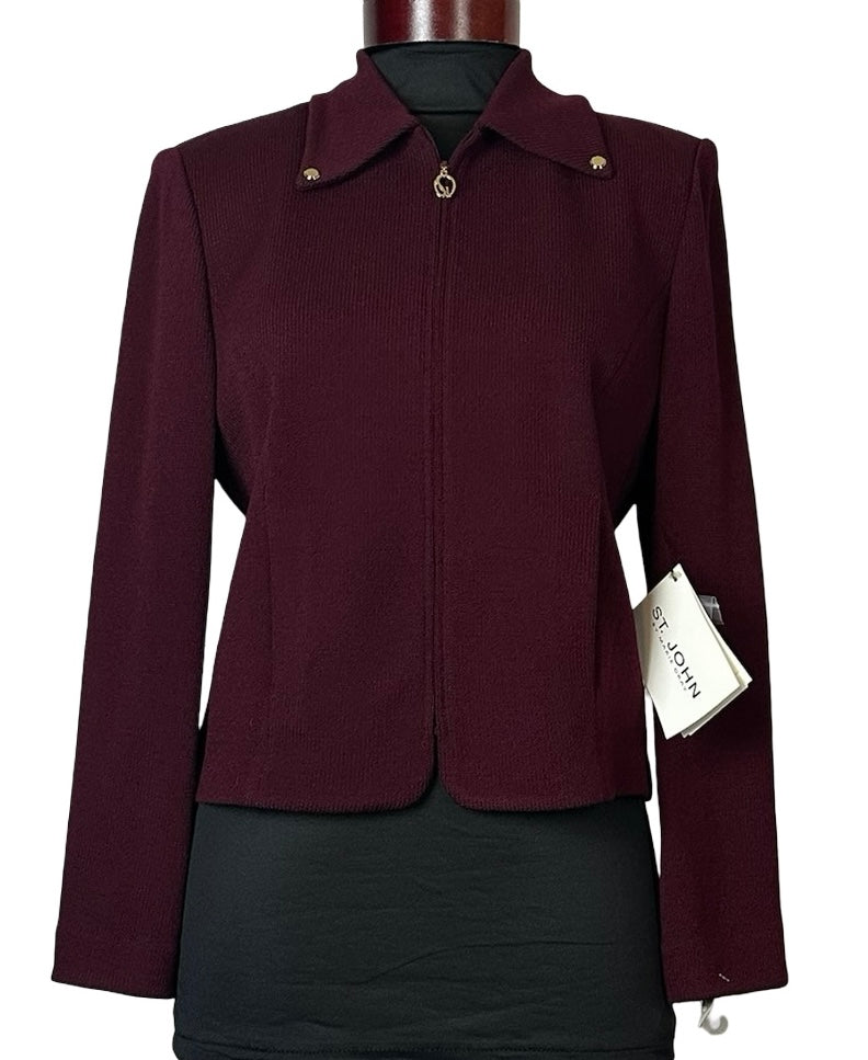 ST JOHNS BURGUNDY PANTS SUIT