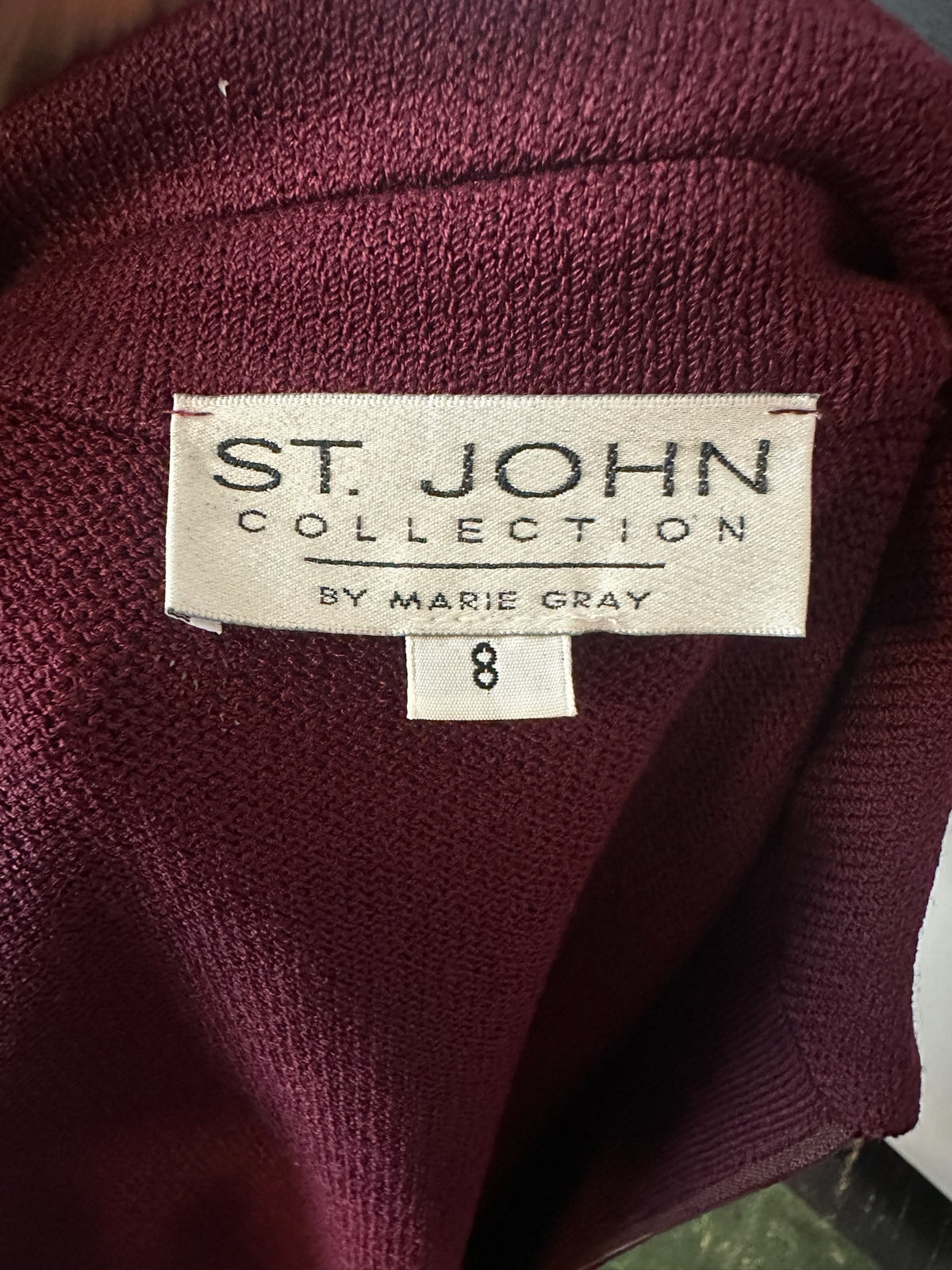 ST JOHNS BURGUNDY PANTS SUIT