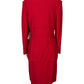 ST JOHN CRIMSON RED SKIRT SUIT