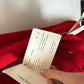 ST JOHN CRIMSON RED SKIRT SUIT