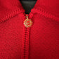 ST JOHN CRIMSON RED SKIRT SUIT