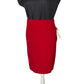 ST JOHN CRIMSON RED SKIRT SUIT
